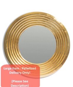 Extra Large Circular Step-Framed Bolzano Mirror