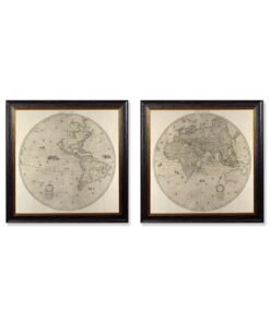 c.1660 Map of the World in Two Hemispheres