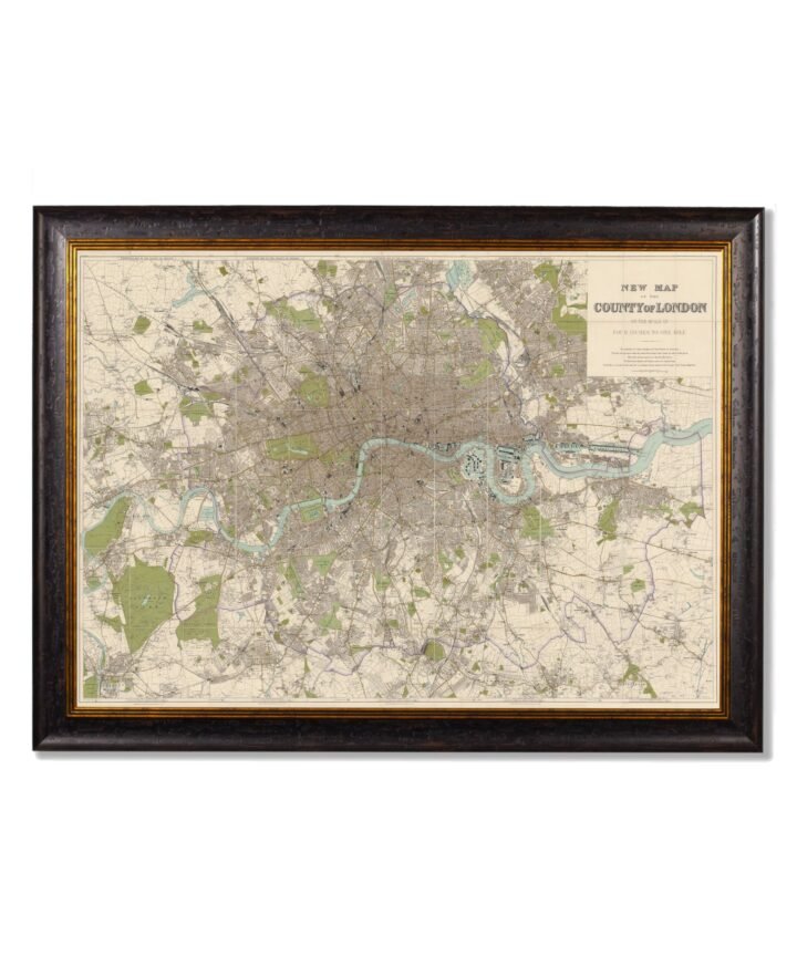 c.1905 County Map of London