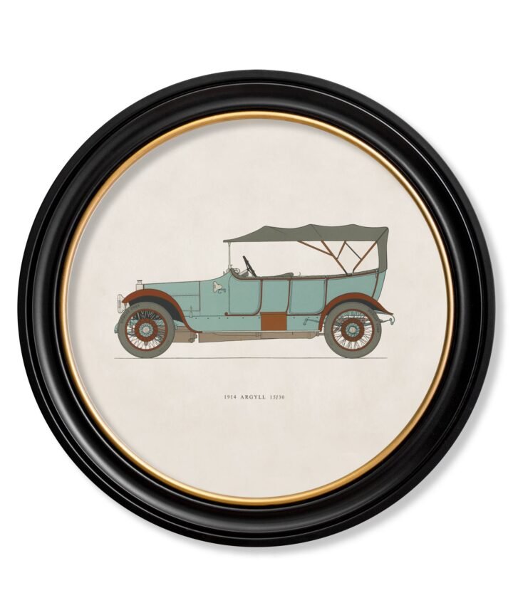 1914 ARGYLL 15/30 in Round Frame