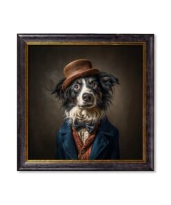 Lord Shearlock - Gentleman Border Collie Oxford Square Frame