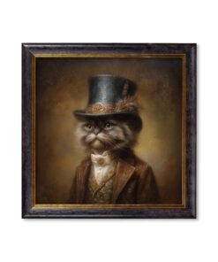 Sir Fluffington - Gentleman Persian Cat Oxford Square Frame
