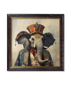 The Great Elephanto - Circus Elephant Oxford Square Frame