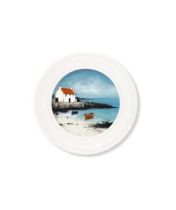 Alternative view of The Coastal House - Oxford White Round Frame