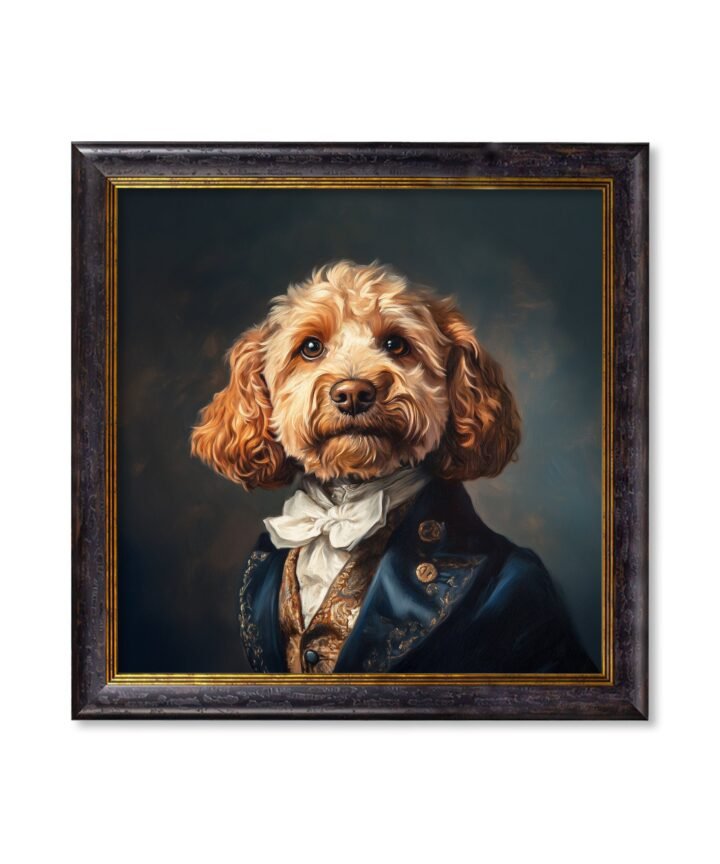 Sir Barkington - Gentleman Cockapoo Oxford Square Frame