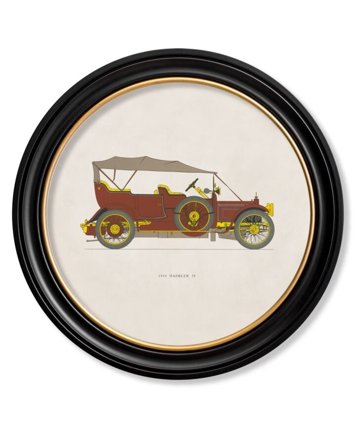 1910 DAIMLER 38 in Round Frame
