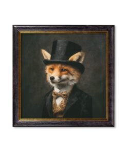 Count Foxalot - Gentleman Fox Oxford Square Frame