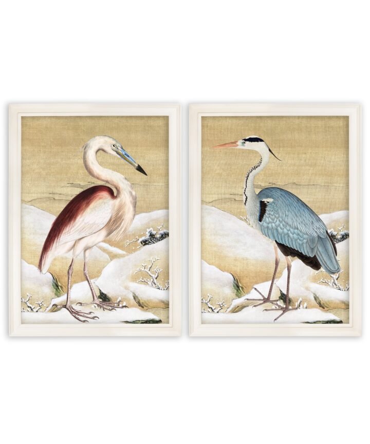 Heron Set of 2 Prints - Ram Das