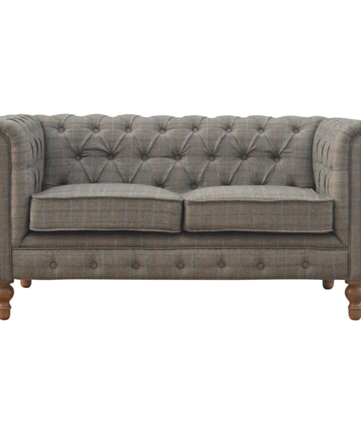 Multi Tweed 2 Seat Chesterfield