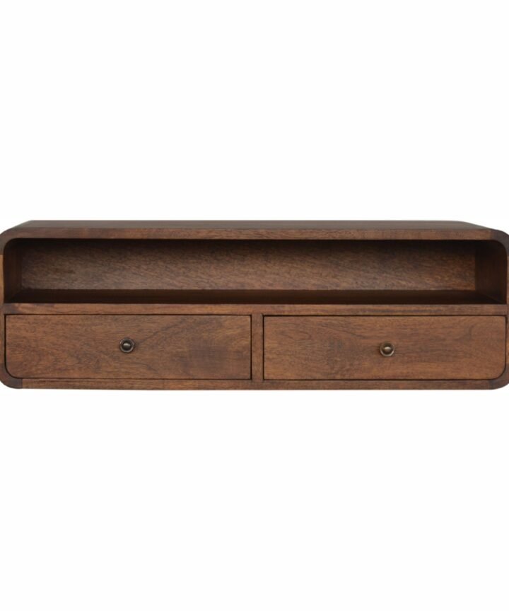 Floating Chestnut Open Console
