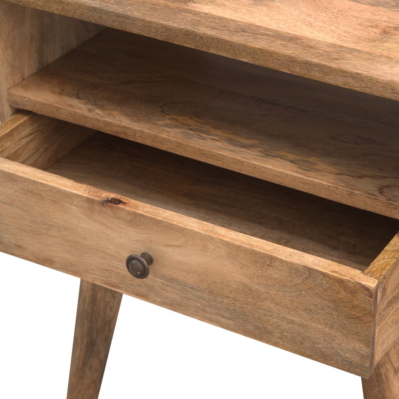 Modern Bedside with Open Slot - Image 4