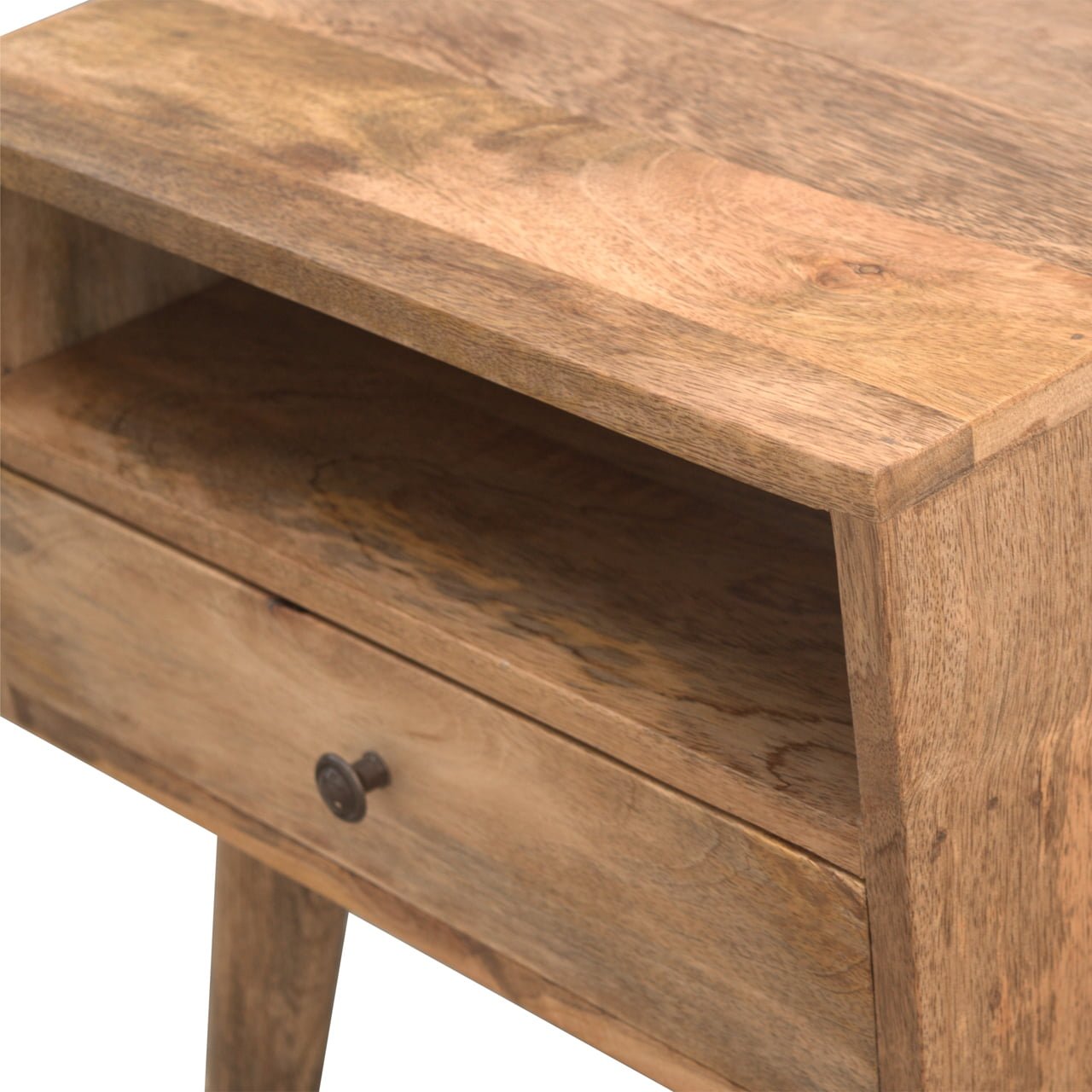 Modern Bedside with Open Slot - Image 5