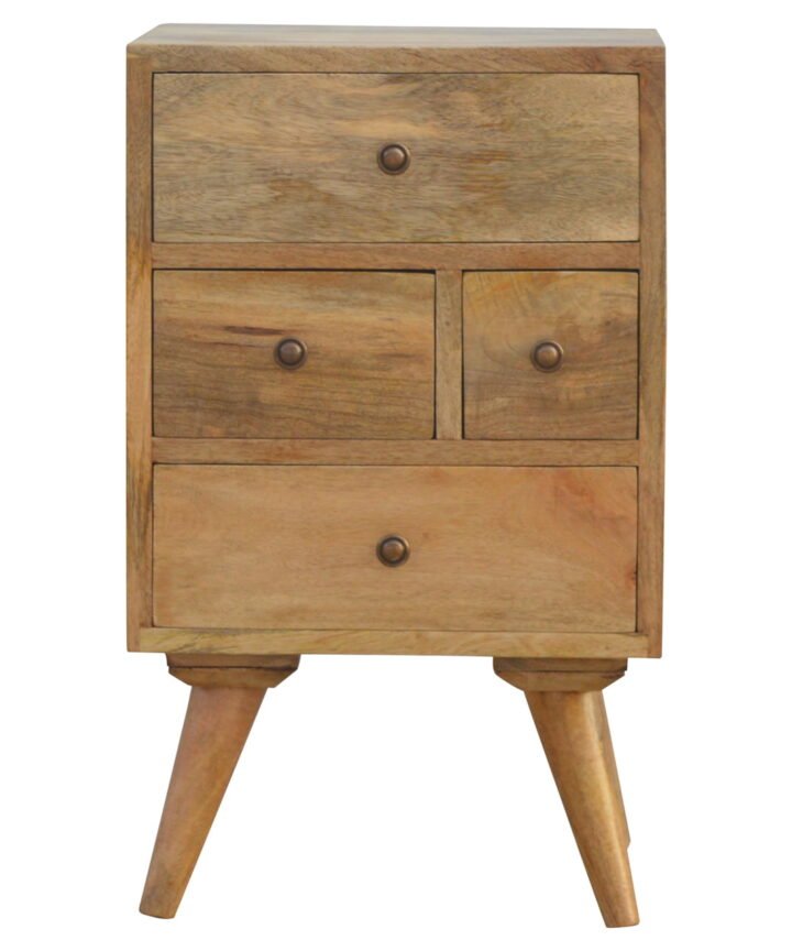 Nordic Style 4 Drawer Multi Bedside