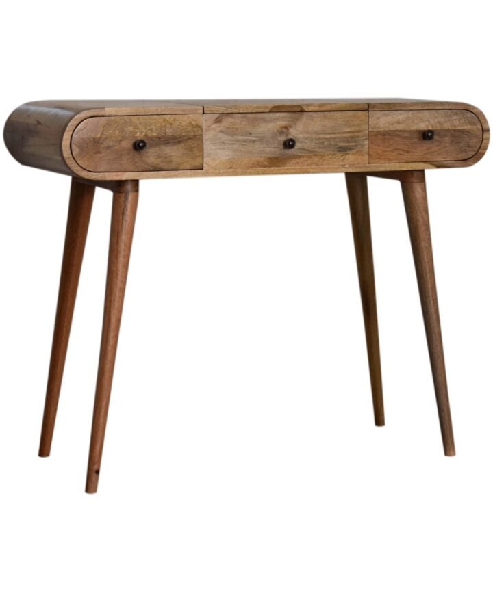 Oak-ish Round Dressing Table