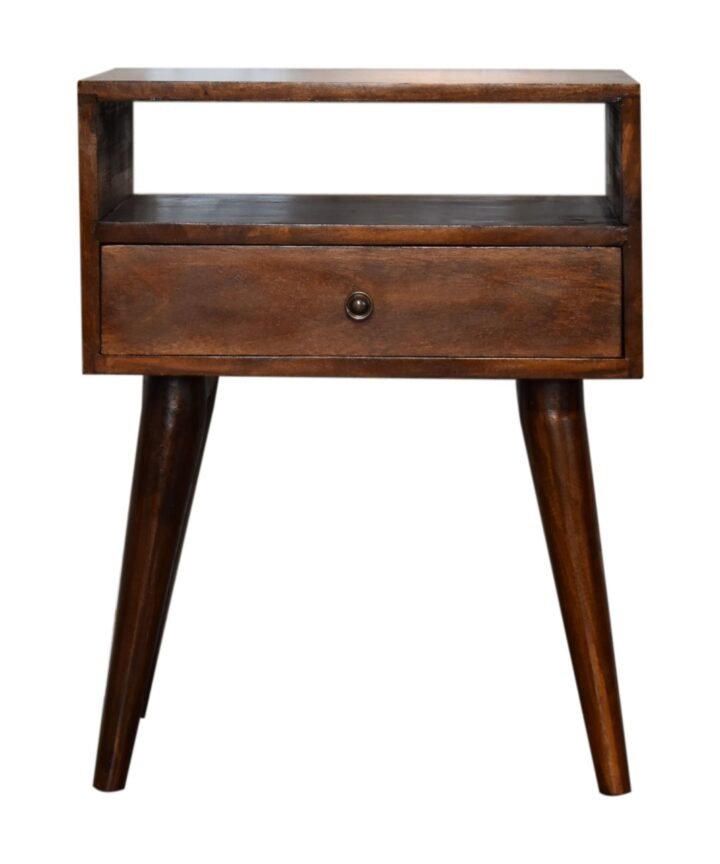 Modern Chestnut Solid Wood Bedside