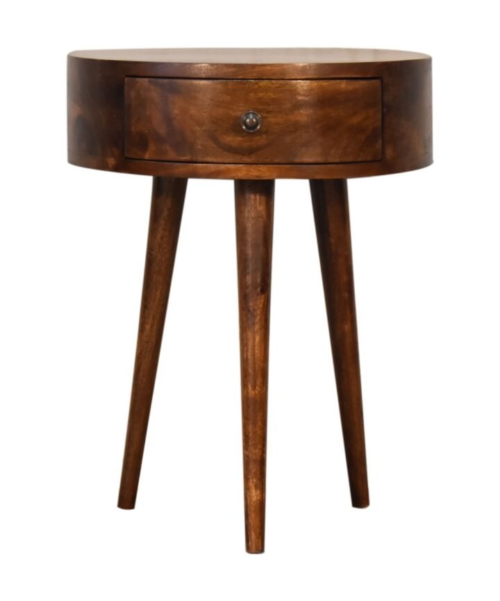 Chestnut Semi Circle Bedside