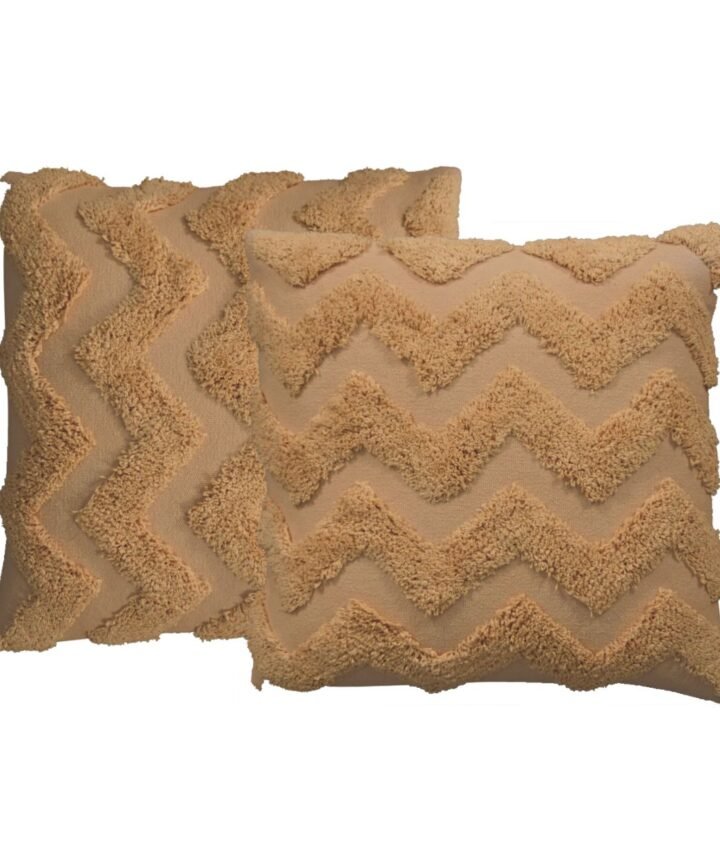 Mustard Zig-zag Cushion Set of 2