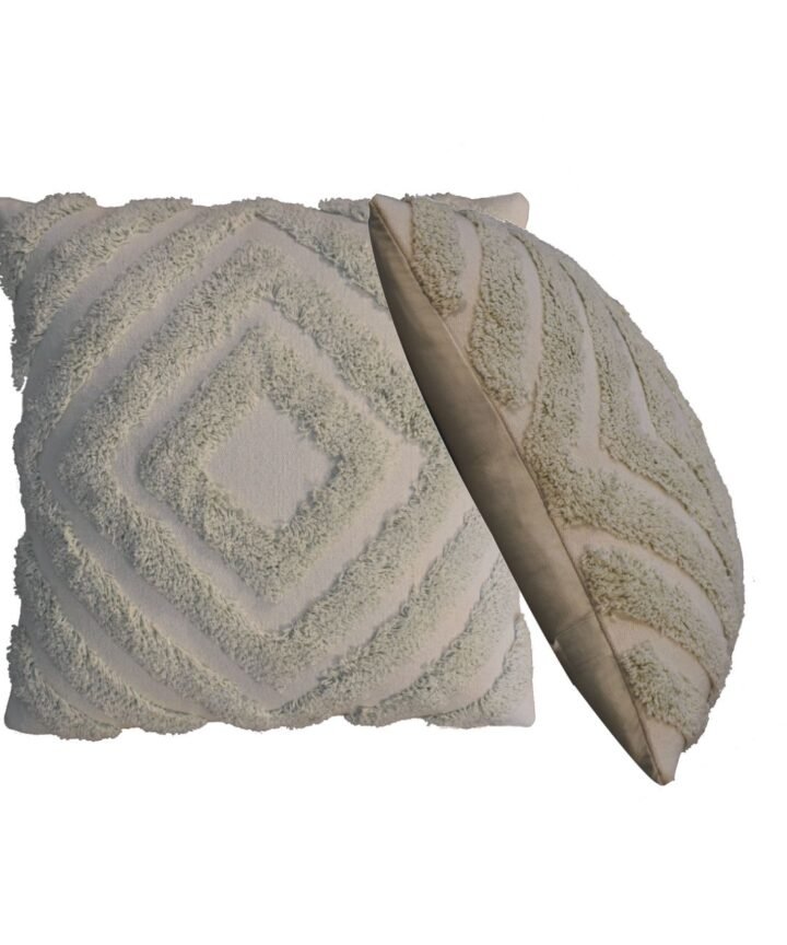 Sage Green Diamond Cushion Set of 2