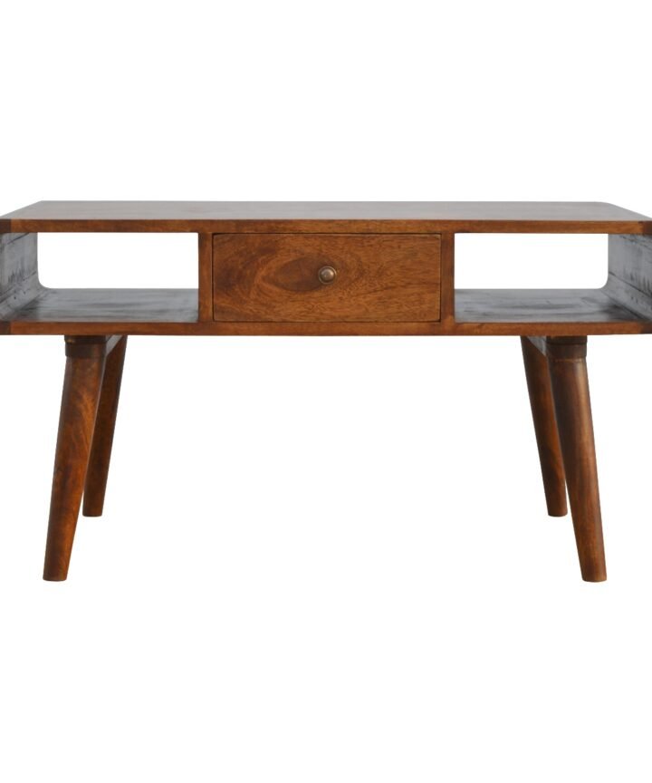 Curved Chestnut Coffee Table