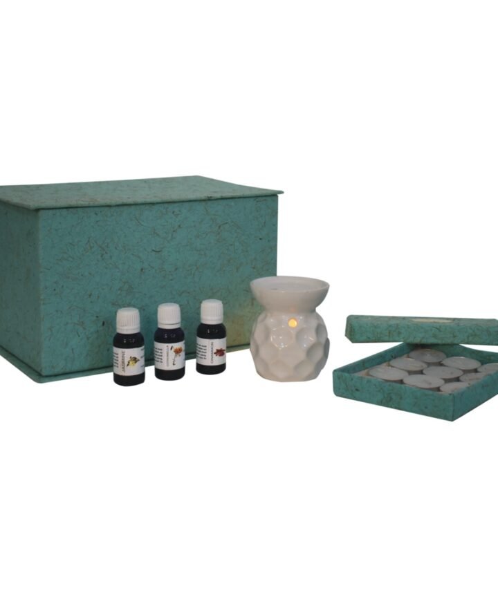 Taya White Oil Burner Set