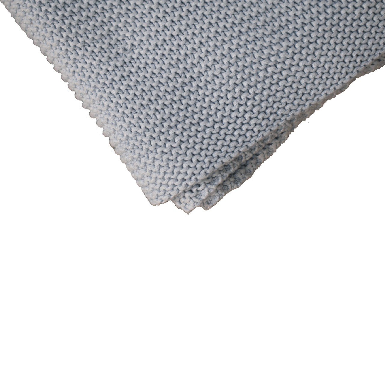 Double Blue Knit Throw - Image 5