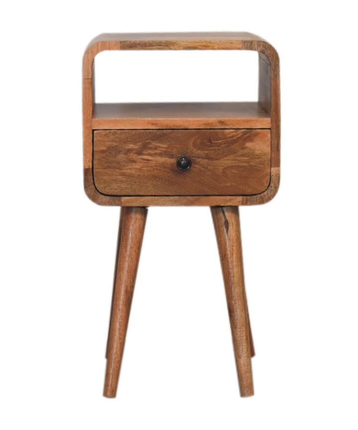 Mini Oakish Curve Open Bedside