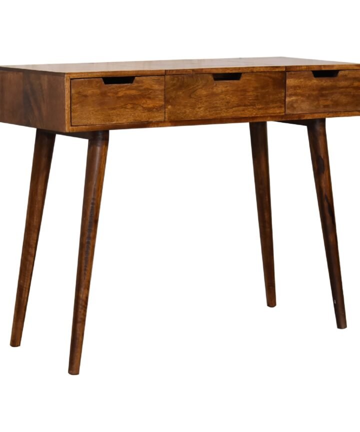 Chestnut Foldable Mirror Table