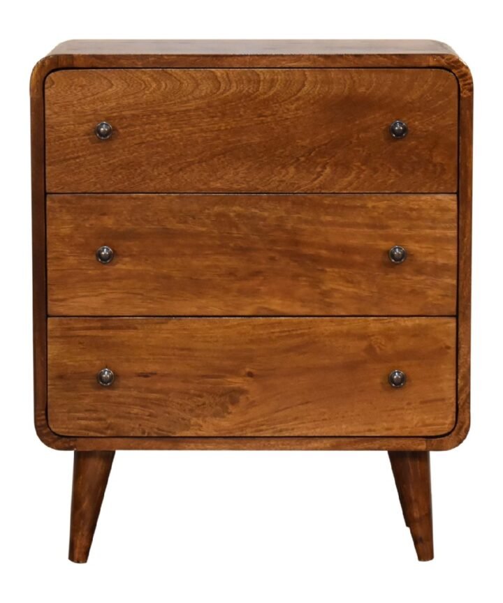 Mini Curved Chestnut Chest