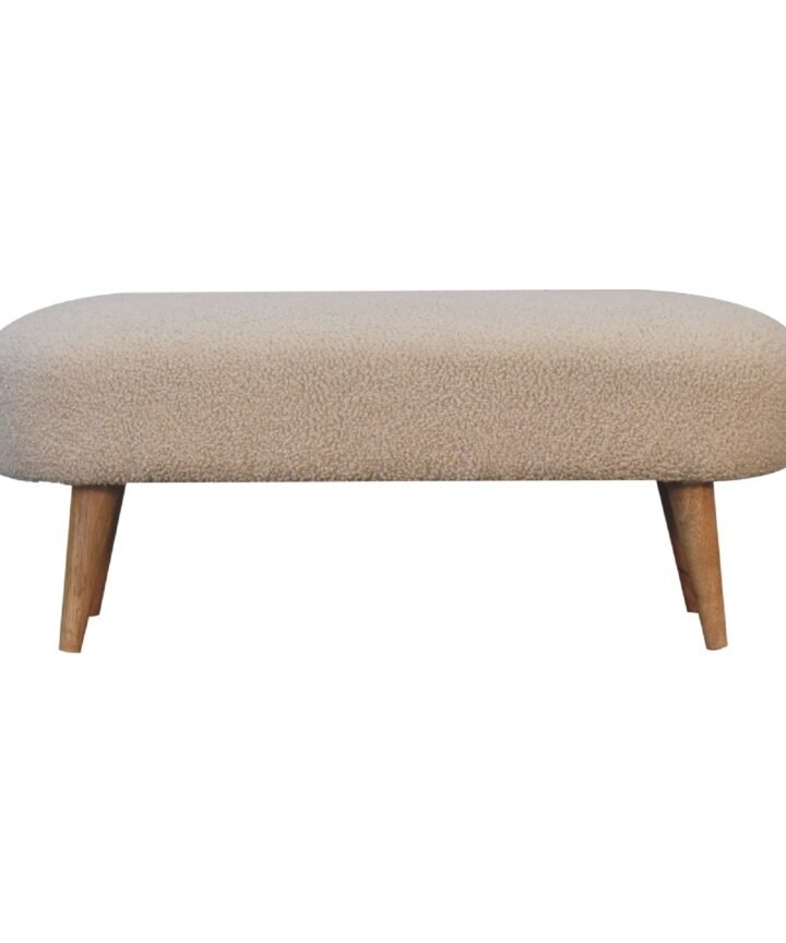 Boucle Hallway Bench