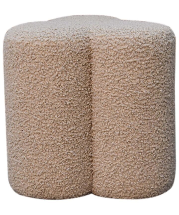 Mud Boucle Clover Footstool
