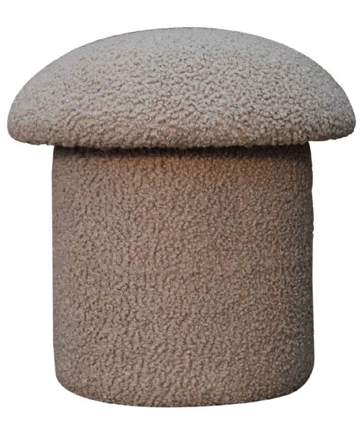 Mud Boucle Mushroom Footstool