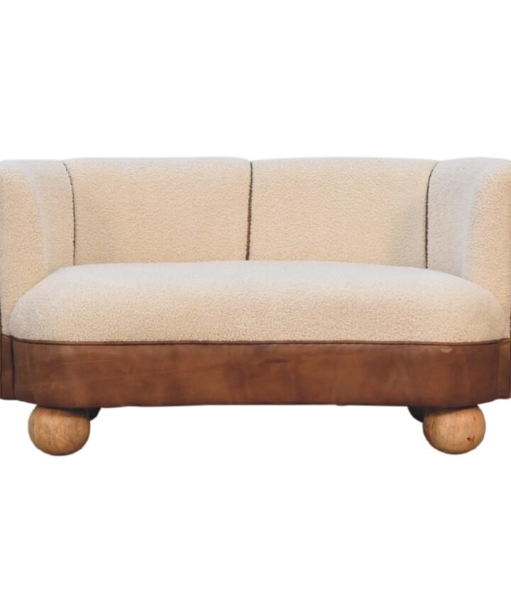Boucle Cream Buffalo Small Sofa