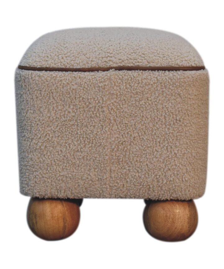 Serenity Footstool with Ball Feet