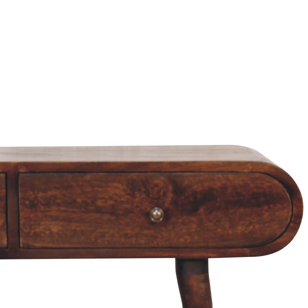 Walnut Curved Edge Console Table - Image 4
