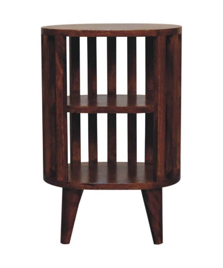 Ariella Double Shelf Chestnut Bedside
