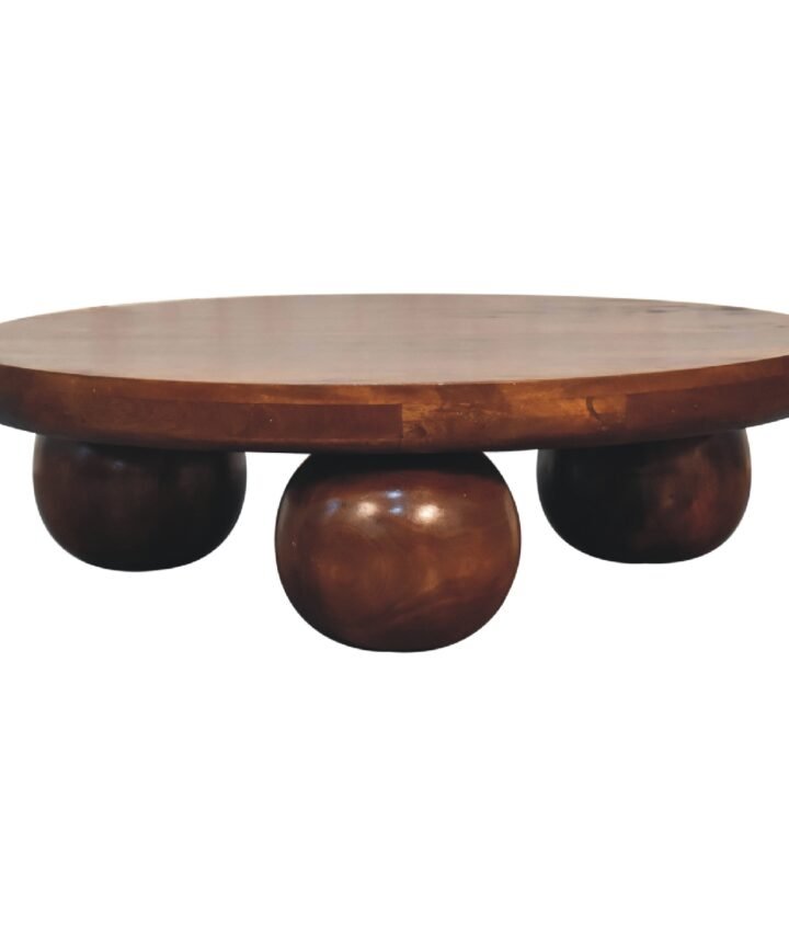 Chestnut Central Ball Table