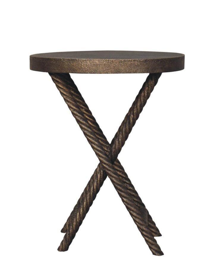 Metallic Rope Side Table