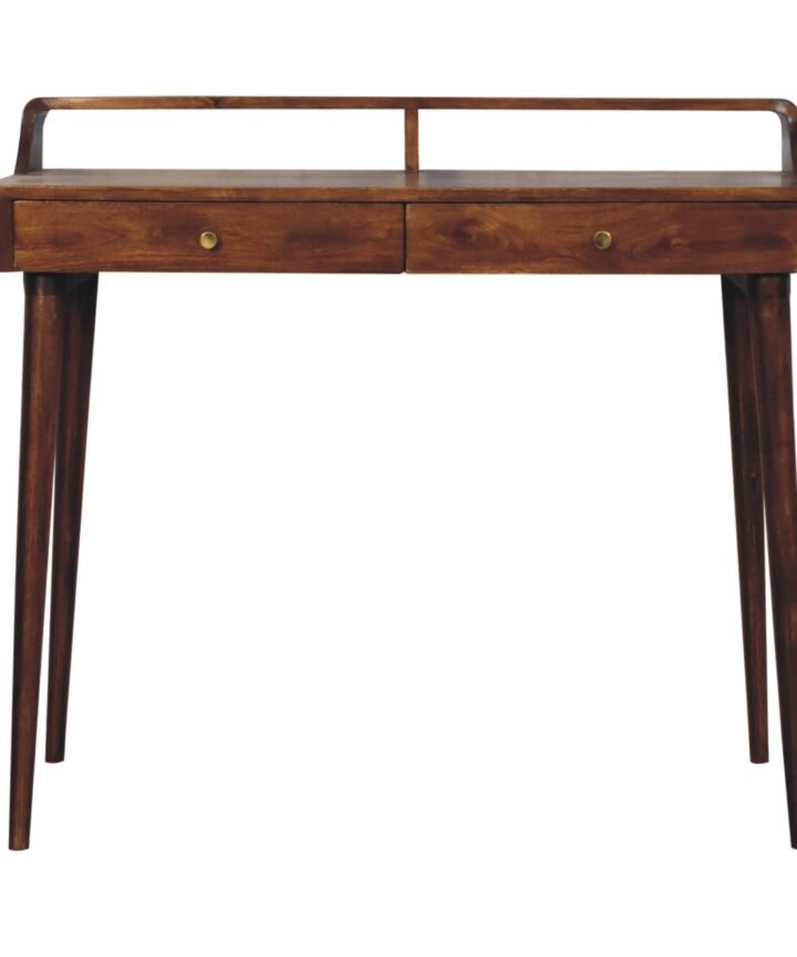 Elevated Chestnut Console Table
