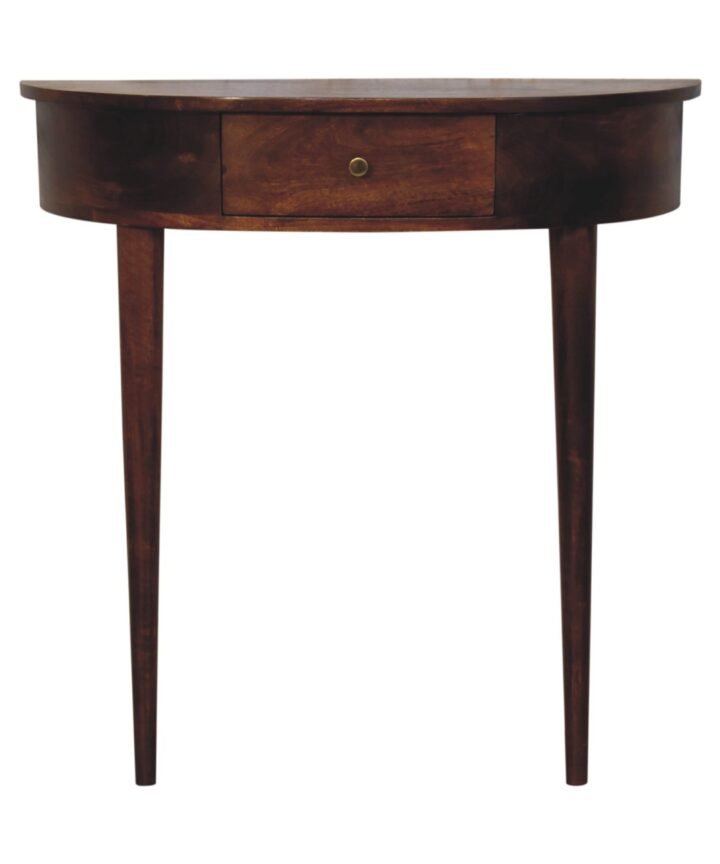 Backless Mounted Chestnut Console