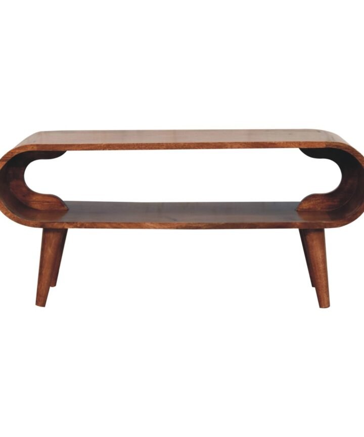 Amaya Nordic Style Honey Caramel Coffee Table