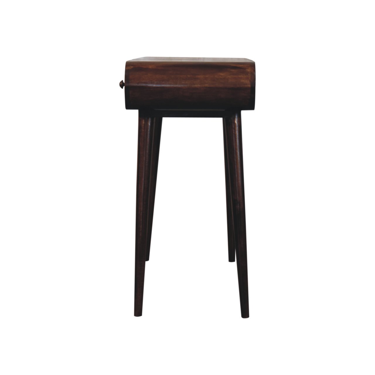 California Walnut Dressing Table with Foldable Mirror - Image 9
