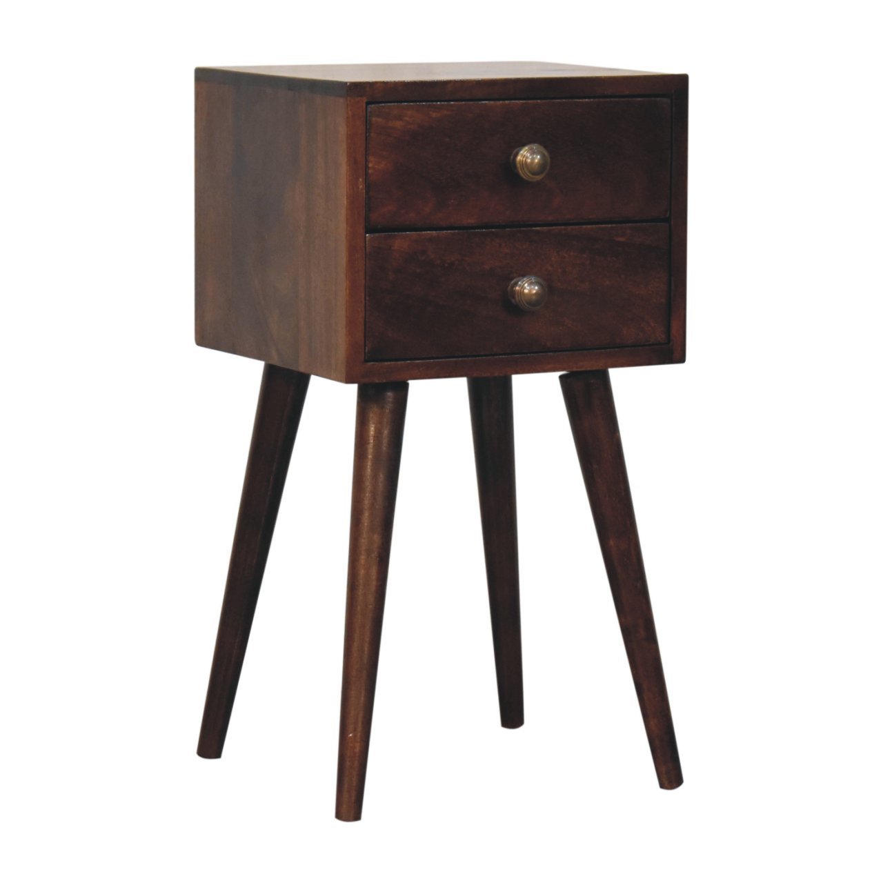 Mini 2 DrawerCalifornia Walnut Bedside - Image 3