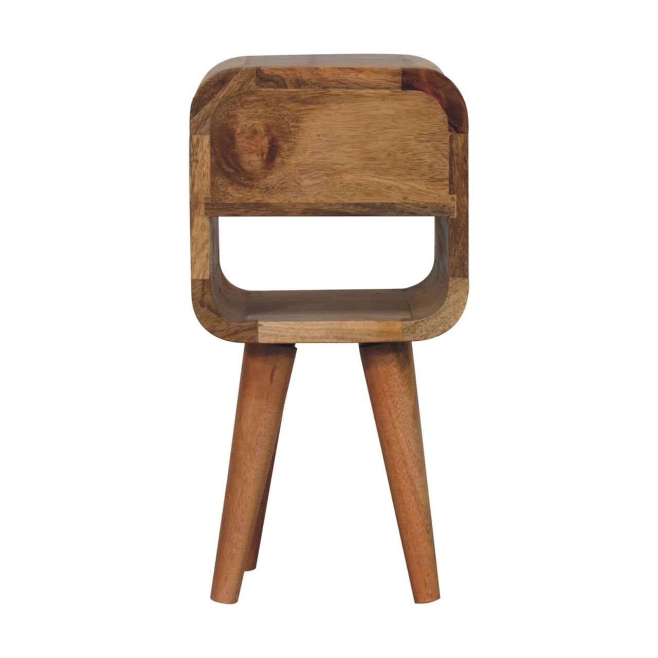 Extra Mini Oak-ish Curve Lower Bedside - Image 9