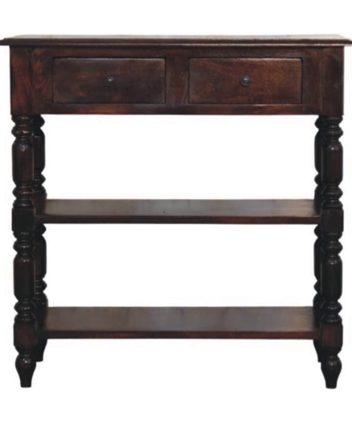 Turned legs Cherry Side Table