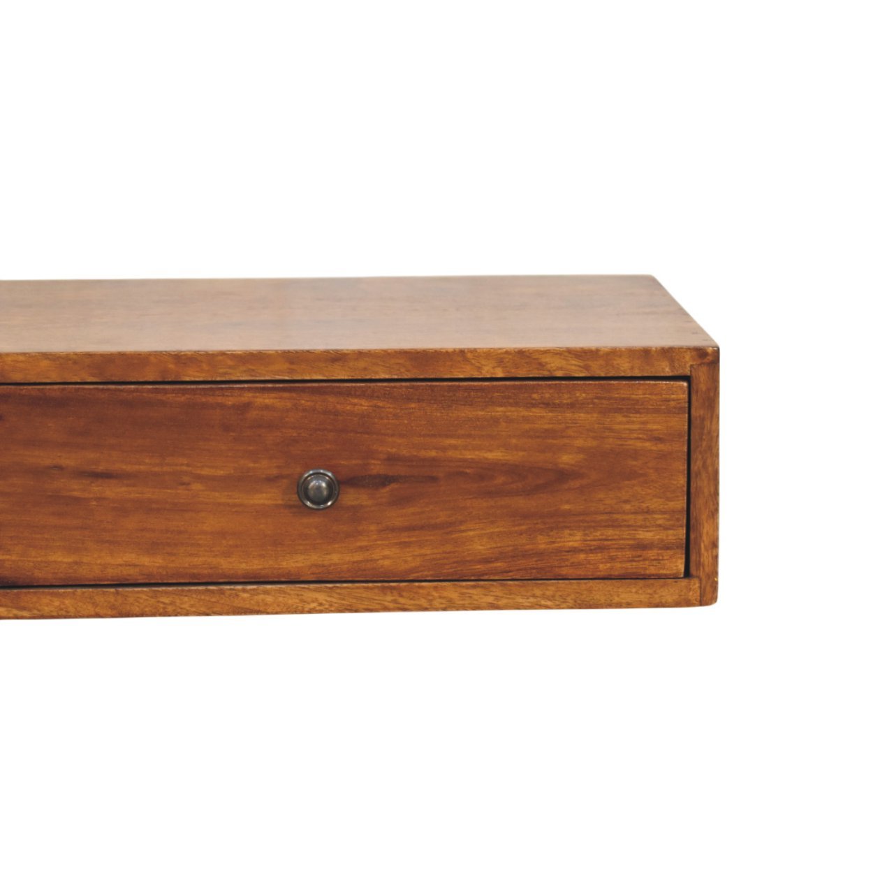 Lunar 2 Drawer Chestnut Wall Mounted Console - Image 4