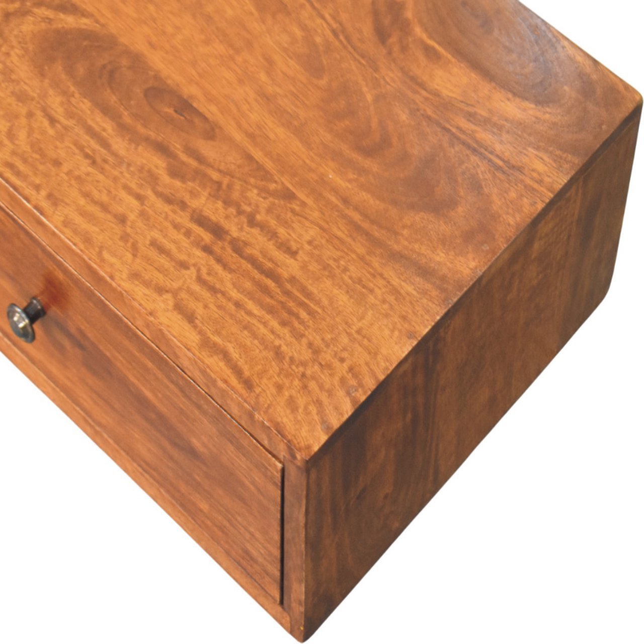 Lunar 2 Drawer Chestnut Wall Mounted Console - Image 5