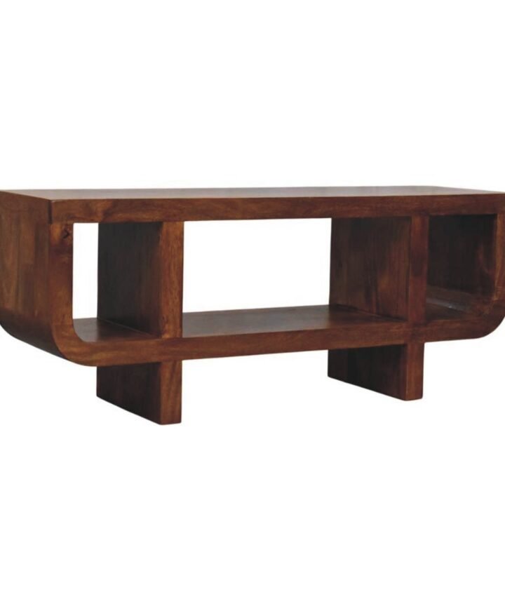 Orion Curved Chestnut Media Unit