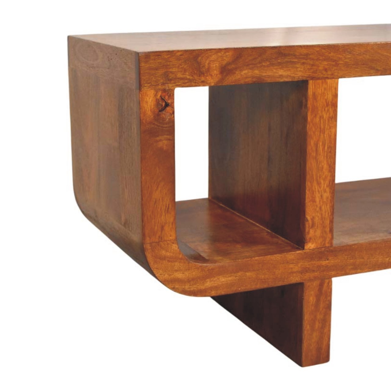 Orion Curved Chestnut Media Unit - Image 6