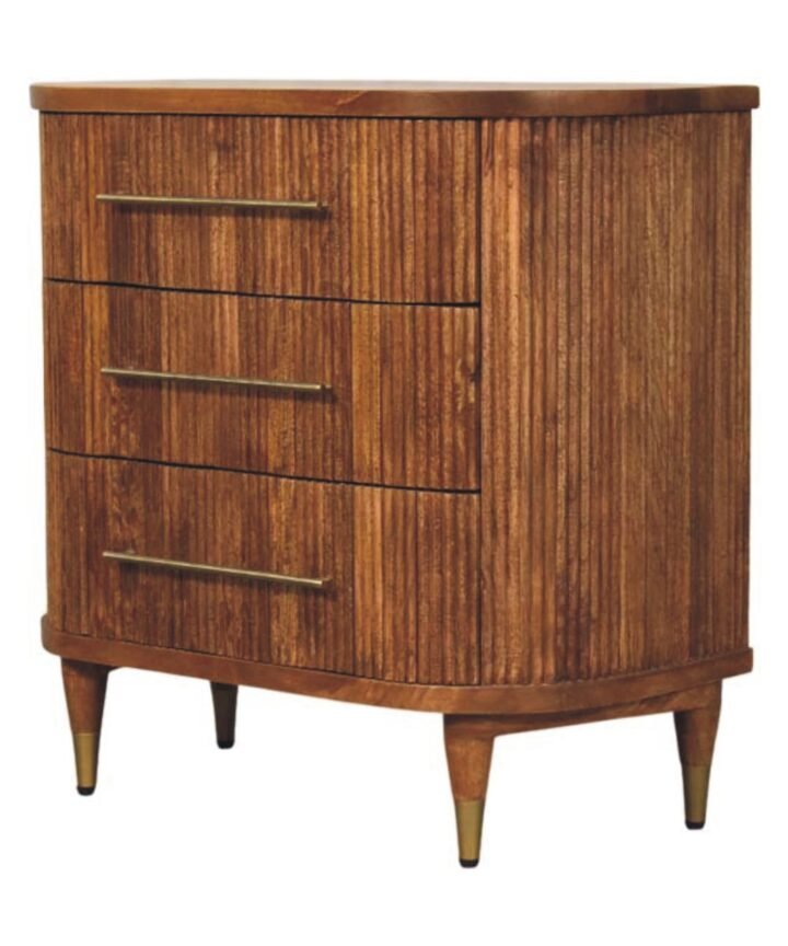 Emerson Ribbed 3-Drawer Chest