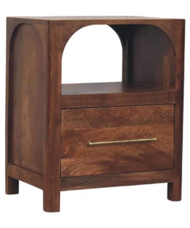 Arc-Line Bedside Table